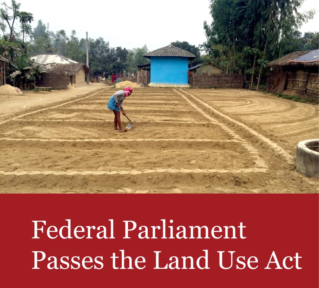 Federal Parliament Passes the Land Use Act CSRC Nepal