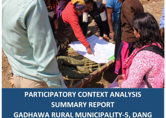 Participatory Context Analysis Summary Report: Gadhawa-5, Dang