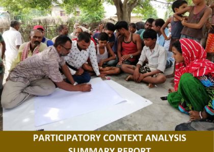 Participatory Context Analysis Summary Report: Sabaila-13, Dhanusha